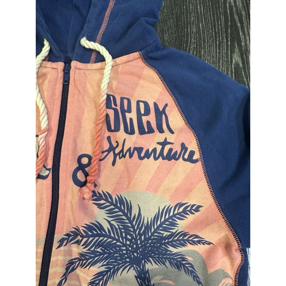 Disneyland Resort Palm Tree Beach Minnie Mouse Full Zip Disney Hoodie Women's S - Picture 4 of 7